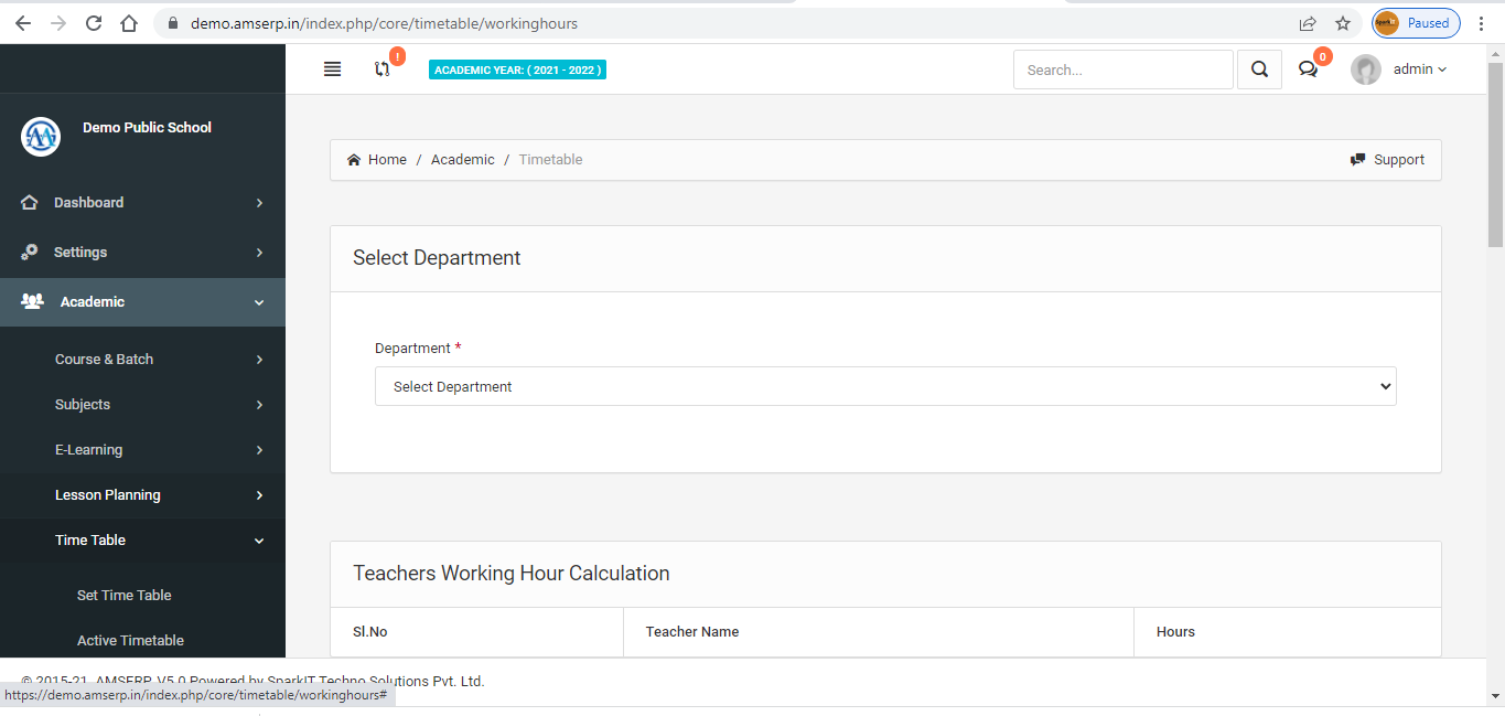 How to Calculate Teacher Working Hours? helpdesk